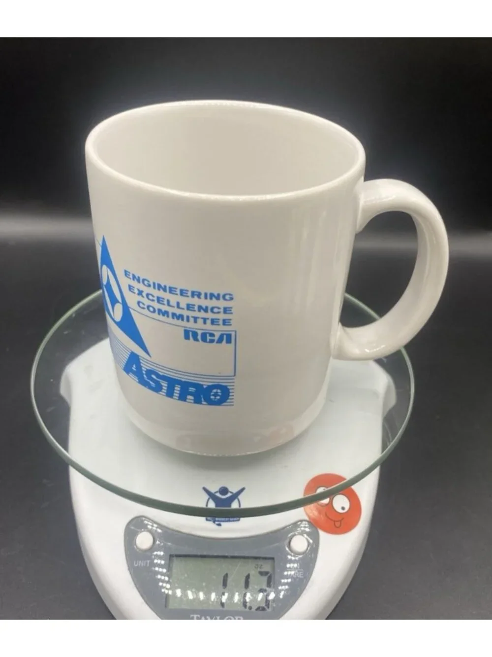Vintage 80s RCA Engineering Excellence Committee 20th Anniversary Astro Mug